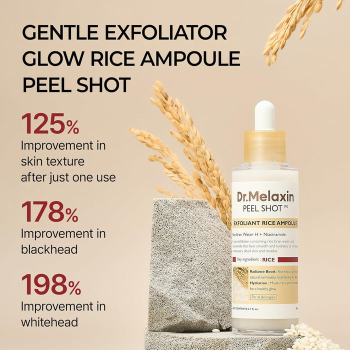 [DR.MELAXIN] Peel Shot Glow White Rice Peeling Ampoule