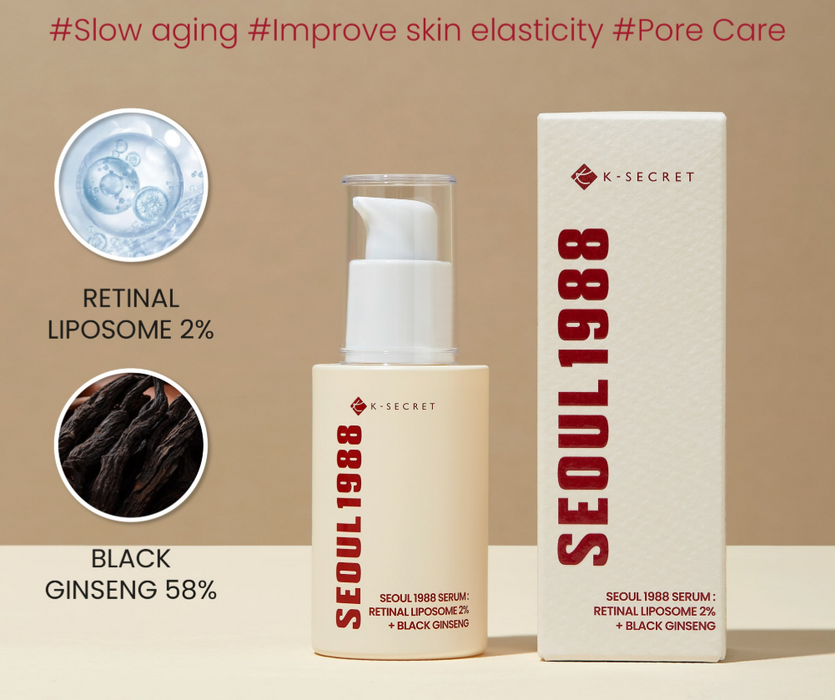 [KSECRET] SEOUL 1988 Serum : Retinal Liposome 2% + Black Ginseng